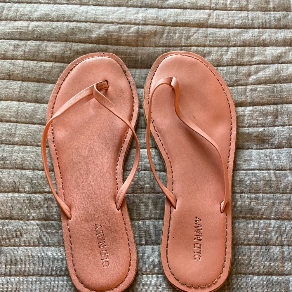 old navy peach sandals